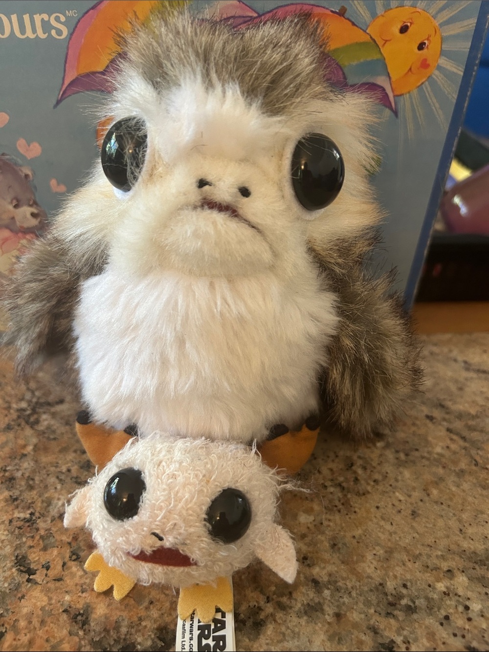 Star Wars Plush Porg Stuffed Animal - and one porglet, 7 inch